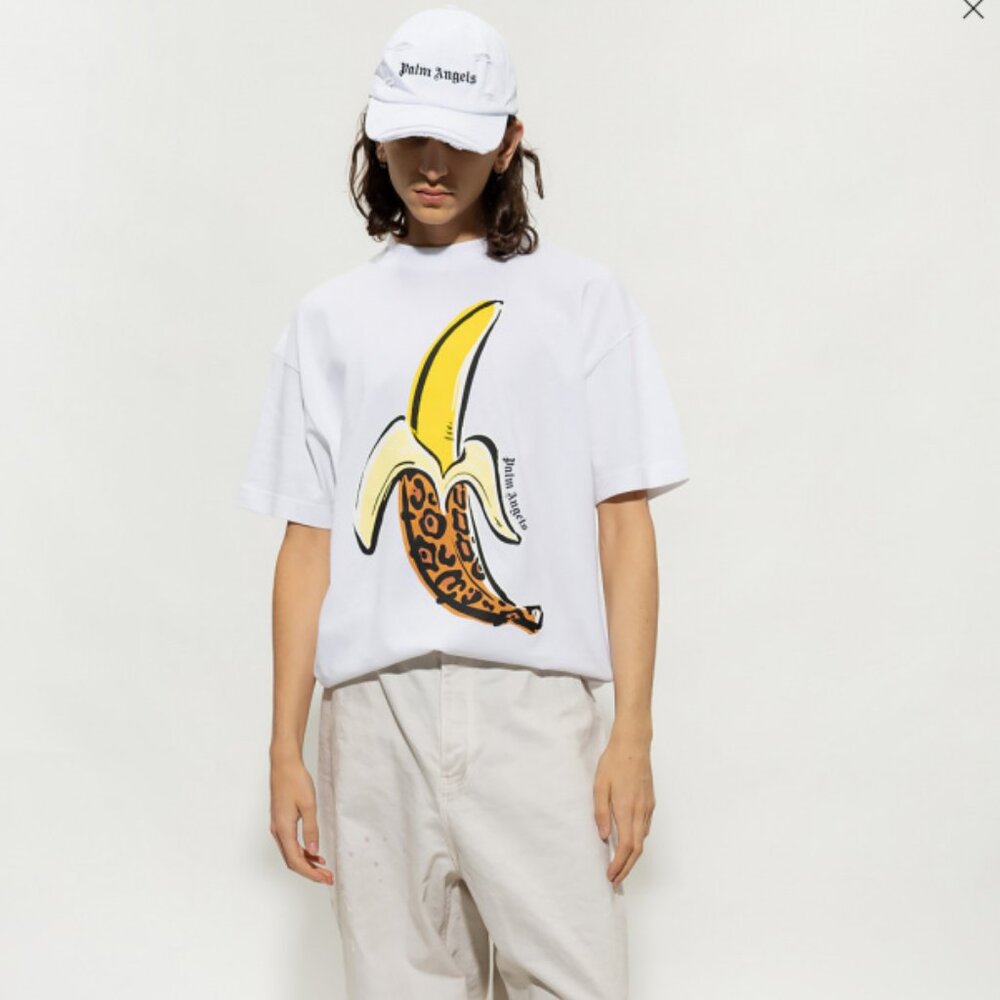 Palm Angels WHITE Printed T-shirt